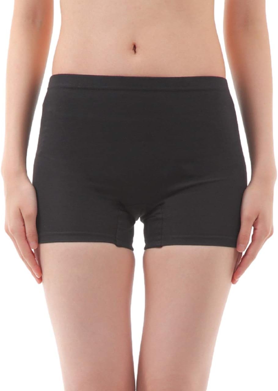 赤外線パンティー汚パンティ Liapom] サニタリー スパッツ レギンス オーバーパンツ 1分丈 生理用 漏れ防止 - 日本亚马逊代购 - Doorzo