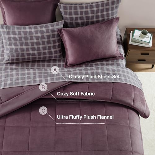 33% Off AMBERSPACE Plush King Comforter Set – 7 Pcs - Image 4