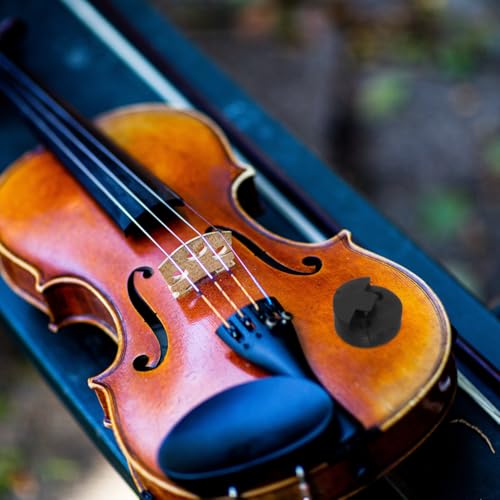 Garneck Professioneller Gummi Dämpfer Für 4/4 Violine – Akustischer Geigendämpfer Zur Klangoptimierung Für Geige Und Violine - Schwarz - Ideal Für Musiker Und Geigenliebhaber