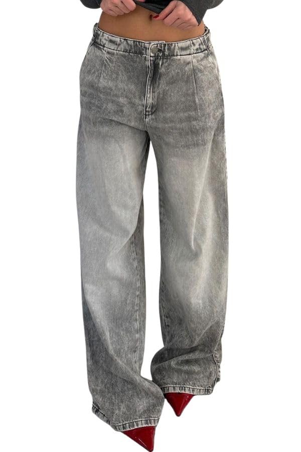 High-Waisted Wide-Leg Jeans