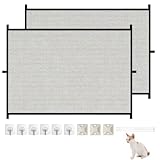 Nivrain 2 Pièces Barrière en Maille pour Chien,72 X 110cm Barriere Escalier
