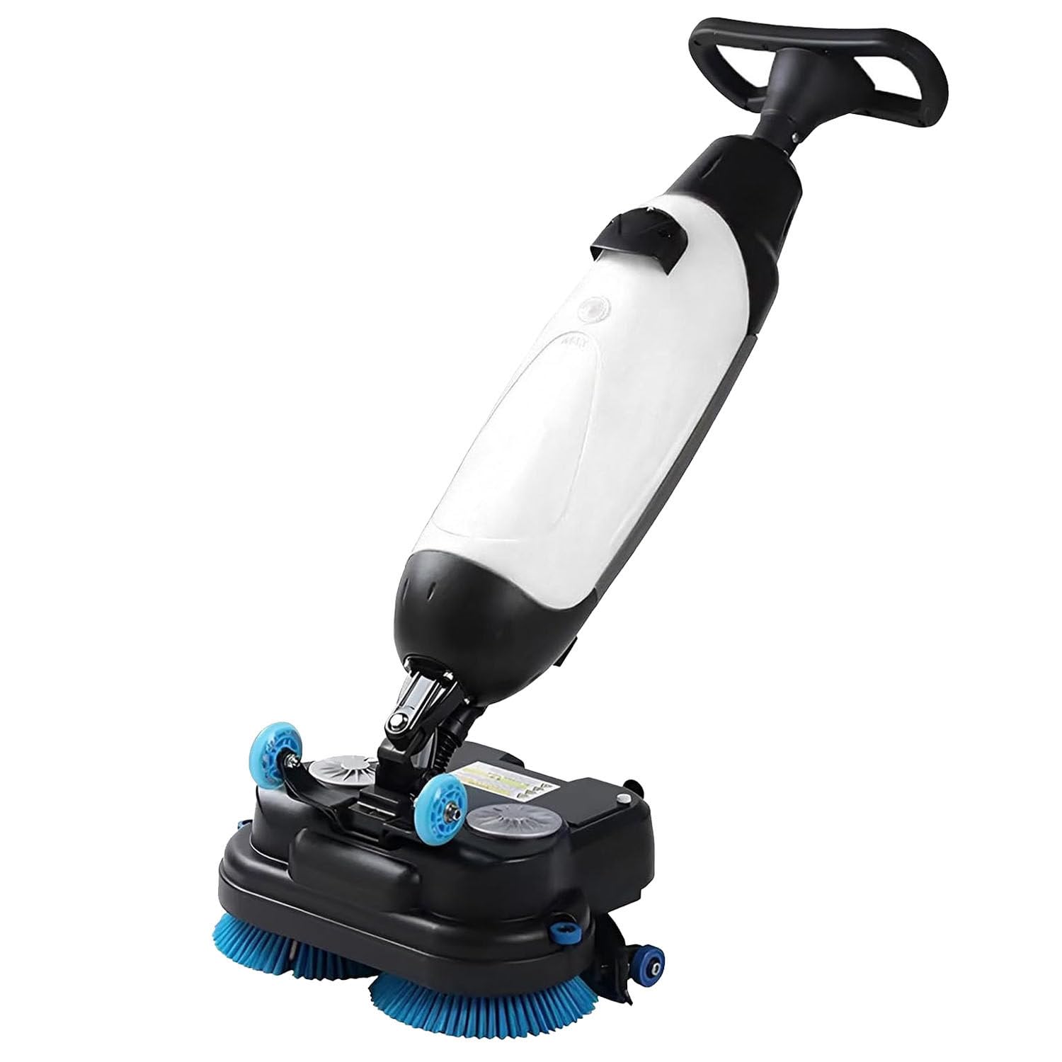 Limpiador De Pisos Recargable Y Máquina para Pisos Húmedos Y Secos, Fregadora De Pisos Comercial De 43 Cm, Cabezales De Cepillo Doble, Trapeador De Piso Eléctrico Inalámbrico, 1200㎡/H White