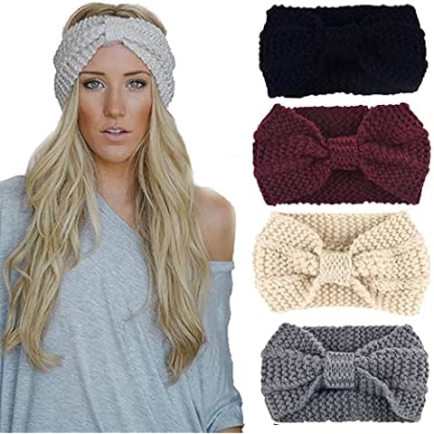 DRESHOW Crochet Knit Winter Ear Warmer Headband Cover