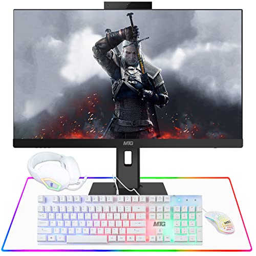 Image of Gaming All in One PC 24 Inch FHD Touchscreen, MTG Yama, Intel Core i5 10th Gen, 16GB RAM, 240GB NVME | 2TB SSD, AMD RX 550 4GB DDR5 Graphics, Webcam, Gaming Kit, Windows 11 Home