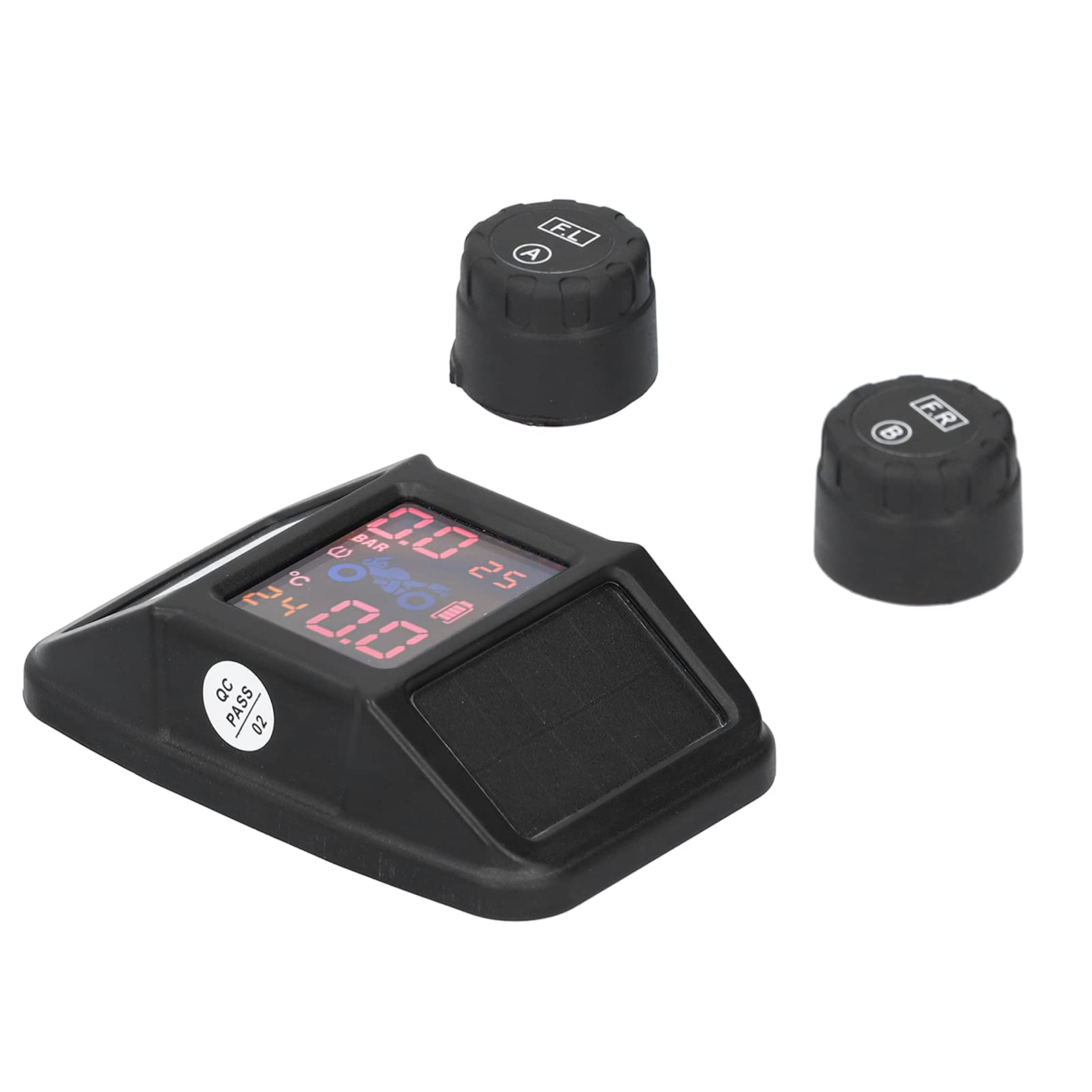 TPMS -Sensoren Zwei Möglichkeiten Zum Aufladen, USB -Kabel oder Solarenergie, Echtzeitanzeige Hochgenachter Reifendaten, Schnelles Laden, Langlebiger Strom, IP67 mit USB -Kabel 2