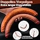 Leyuye 40cm Extra Long Doppeldildo Flexibler Realistischer Penis Dildo für Lesbische Männer Paare, Gay Anal G Punkt Stimulation Weich Doppelschicht Silikon Dildo Extreme Sexspielzeug(Fleischfarbe)