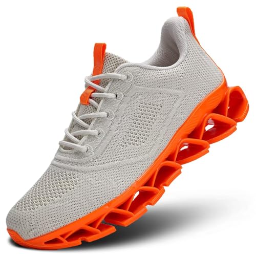 Top 10 Best Workout Shoes for Orangetheory Reviewed 11 Womens Running Shoes Blade Tennis Walking Casual Fashion Sneakers Breathable Non Slip Gym Sports Work Athletic Trainers Beige Orange 8