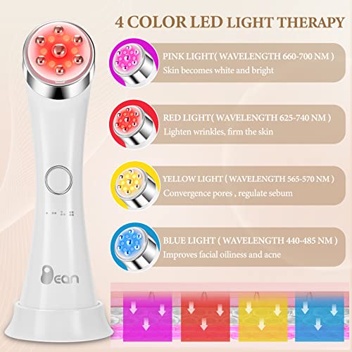 Senxiller BEAN01 Facial Massager Skin Tightening Machine, 4 Color Led Light Therapy Machine thumb #4