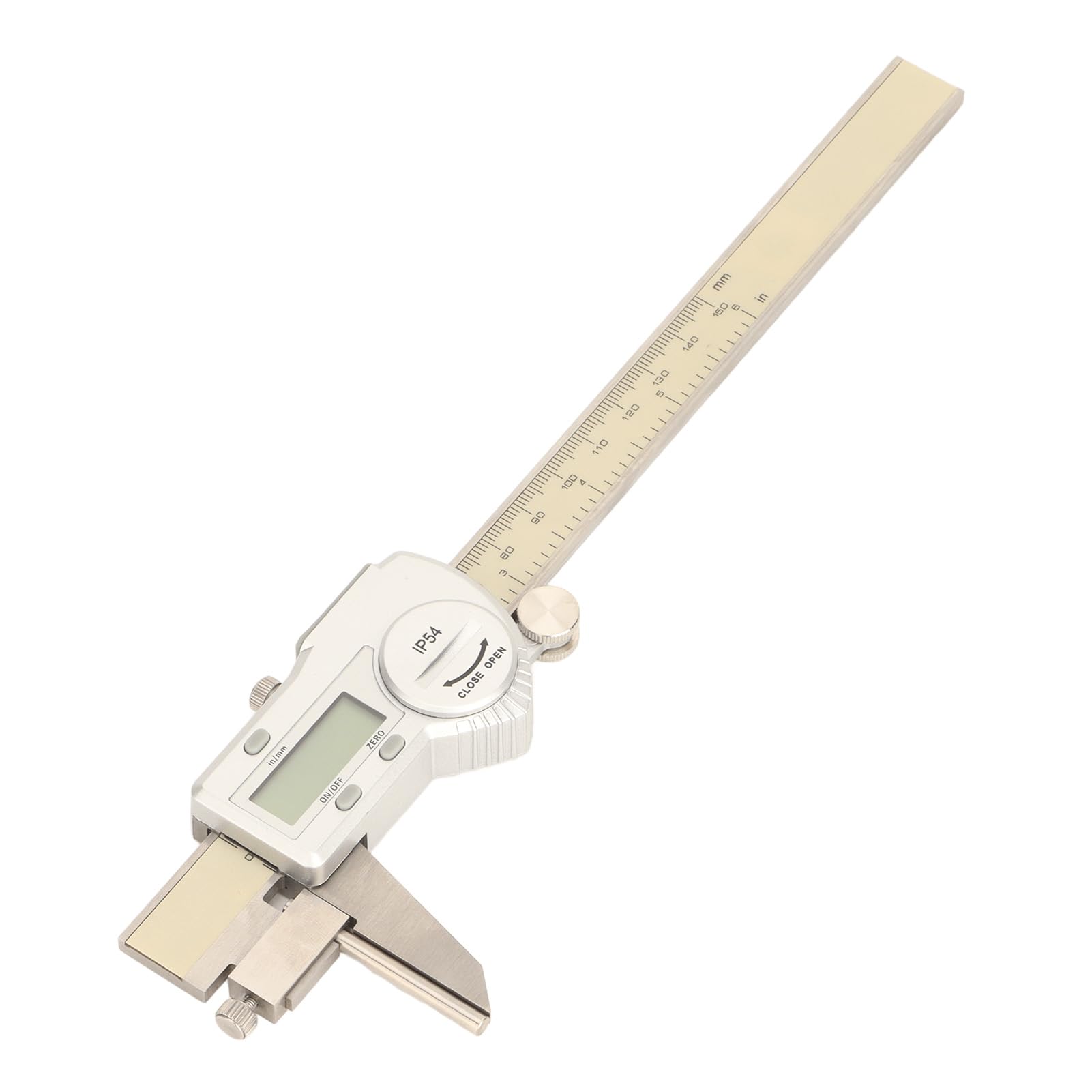 FTVOGUE Calibro Digitale Strumento di Misurazione in Acciaio Inossidabile 6 Pollici Da 0 a 150 Mm Ampio Display LCD Mm Pollici Conversione per Stampa 3D Hobbisti Falegnami Misurazione Domestica