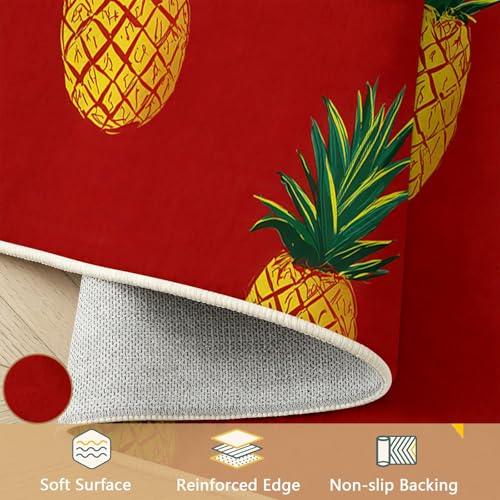 Alfombra lavable de pasillo con diseño de frutas para decorar interiores 5