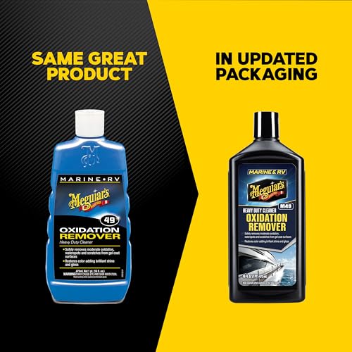 Meguiar's M4916 Marine/RV Heavy Duty Oxidation Remover, Oxidation, Water Spot, Stain, and Boat Scratch Remover for Vehicles with Gel Coat and Fiberglass Surfaces, 16 Oz - Packaging may vary by Meguiar's - Image 2