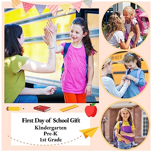 Image of First Day of Kindergarten /School Bracelet Gift, Back to School Bracelet Mommy and Me