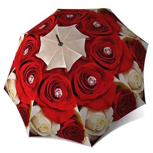 Best umbrella meme Red Roses Floral Design Stylish Umbrella
