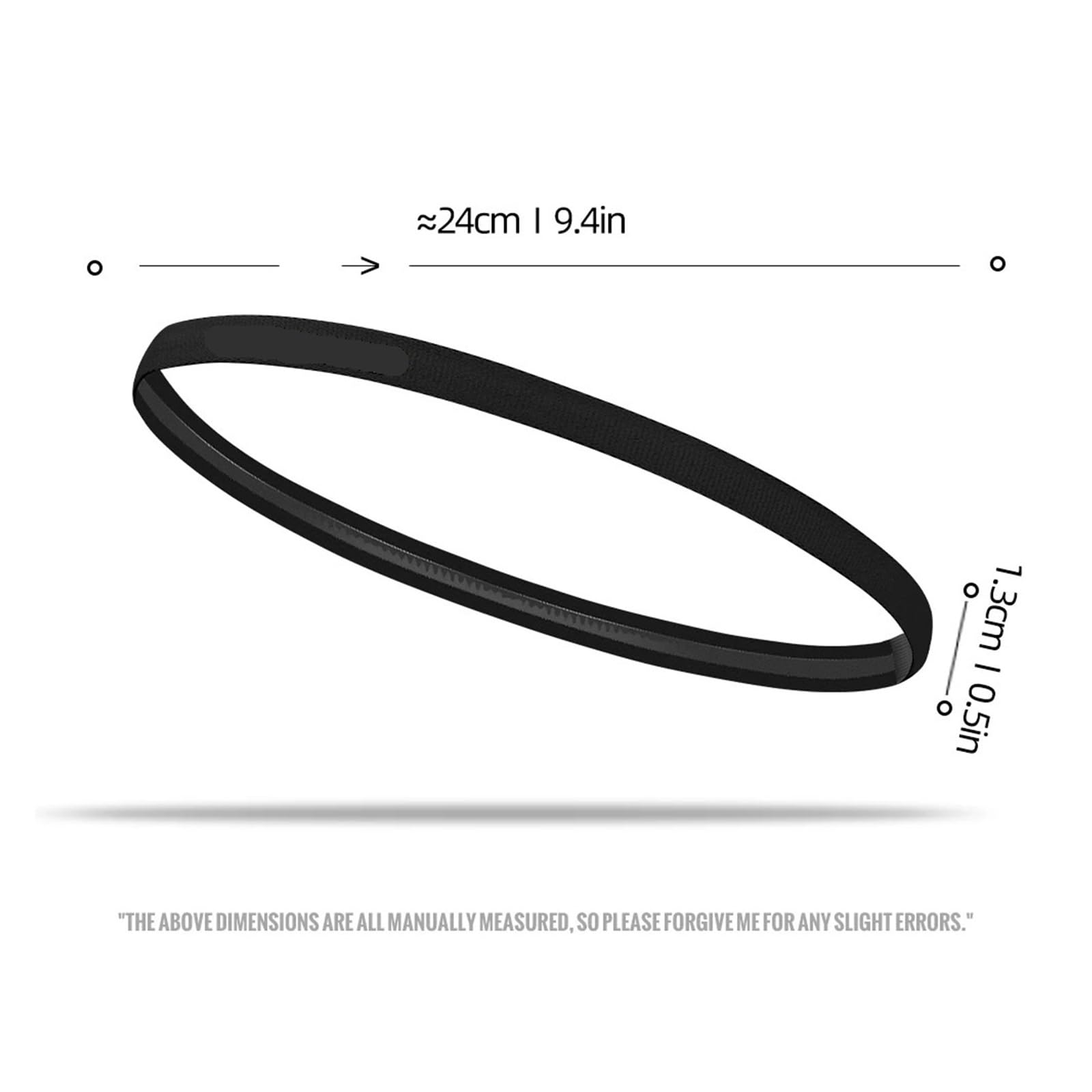 2 uds Diadema Deportiva Antideslizante Cinta for el Pelo for Ciclismo Silicona elástica