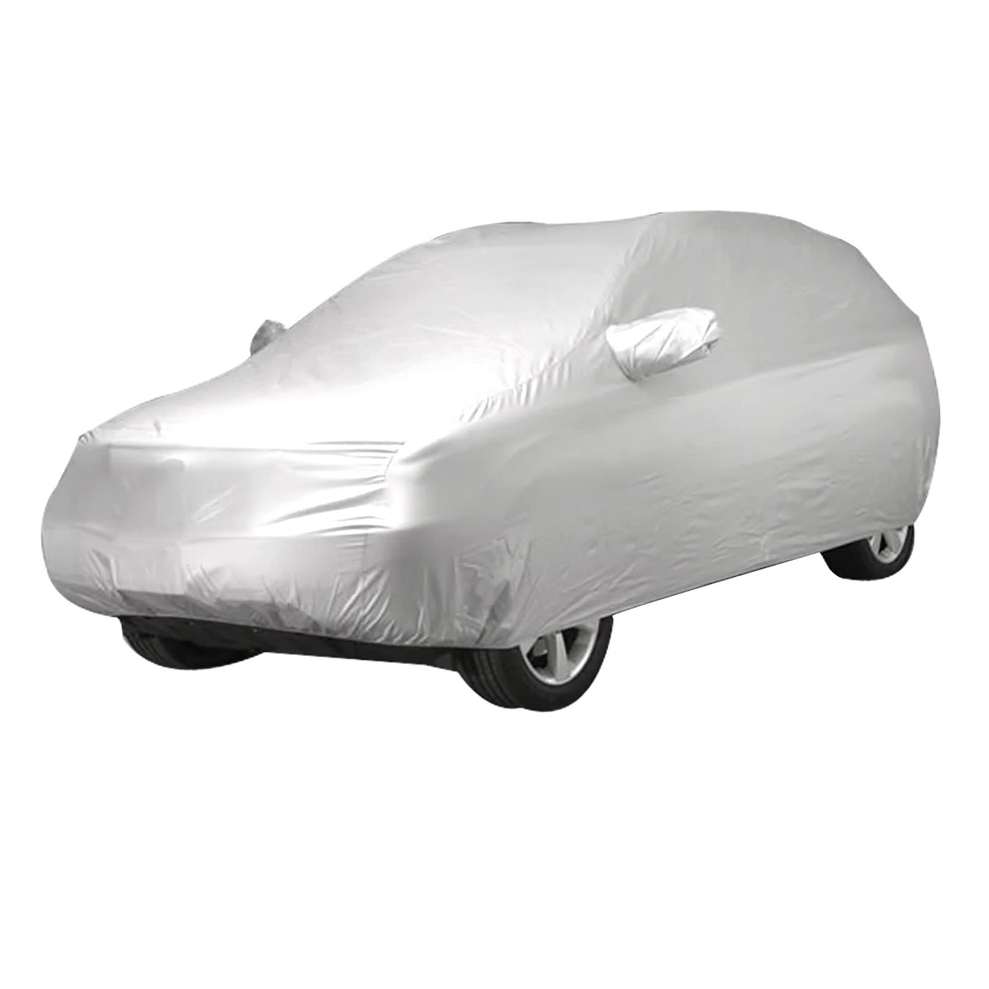 sourcingmap XL Car Cover Sun UV Rain Resistant Protection 5.25M x 1.9M x 1.55M, Silver Tone, 32 x 23 x 6 cm