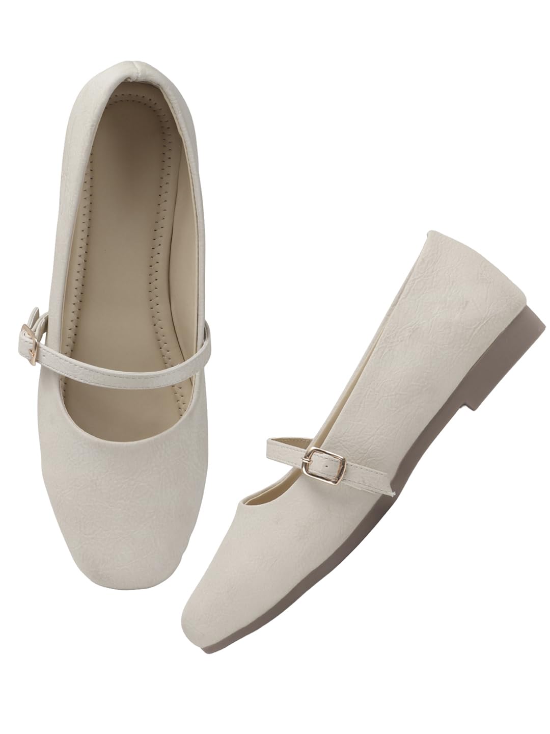 tryme Trendy Comfortable Mary Jane Ballet Bellies Shoes for Women and Girls-picture-1