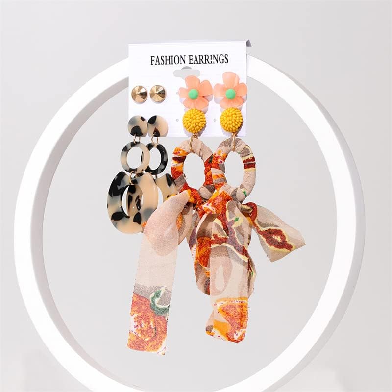 QTMY 33 Pairs Boho Earrings for Women Stud Earrings Dangle Earrings Trendy Earrings - Image 2