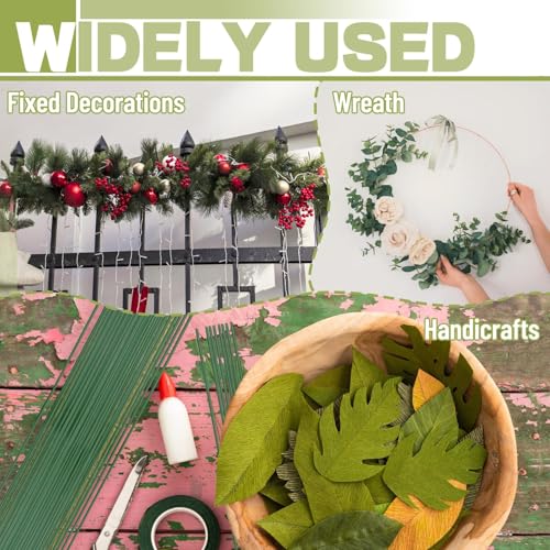 Image of Little Blooms 50-pcs Green Coated Stem Wire for DIY Flower Making - Friendly Flower Making Materials and Flower Stick Essentials, Perfect for Craft Projects