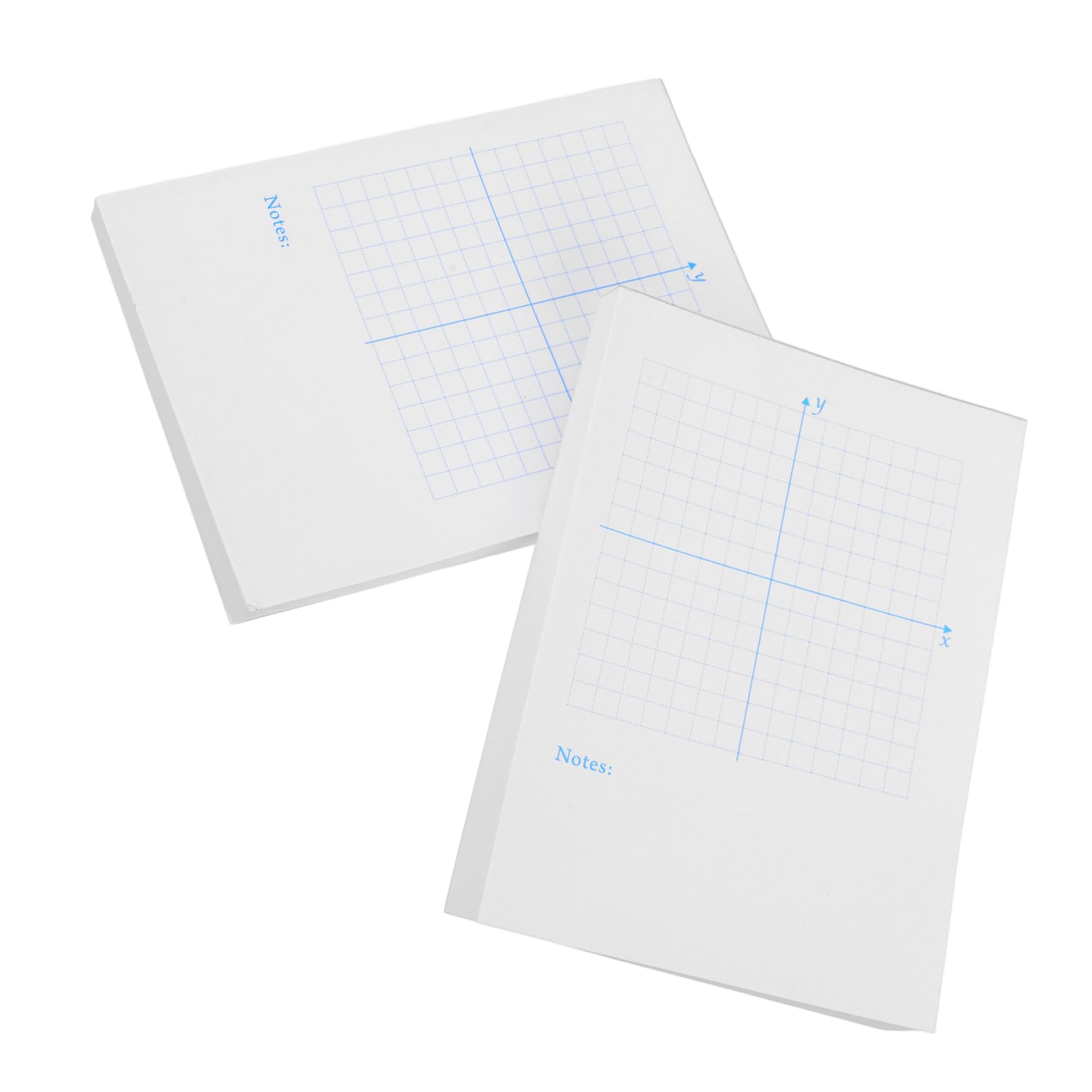 Angoily 4 Pièces Livre d'exercice de l'axe xy papier graphique papier millimétré mathématique cahier de mathématiques millimétré bloc-notes en millimétré blanche