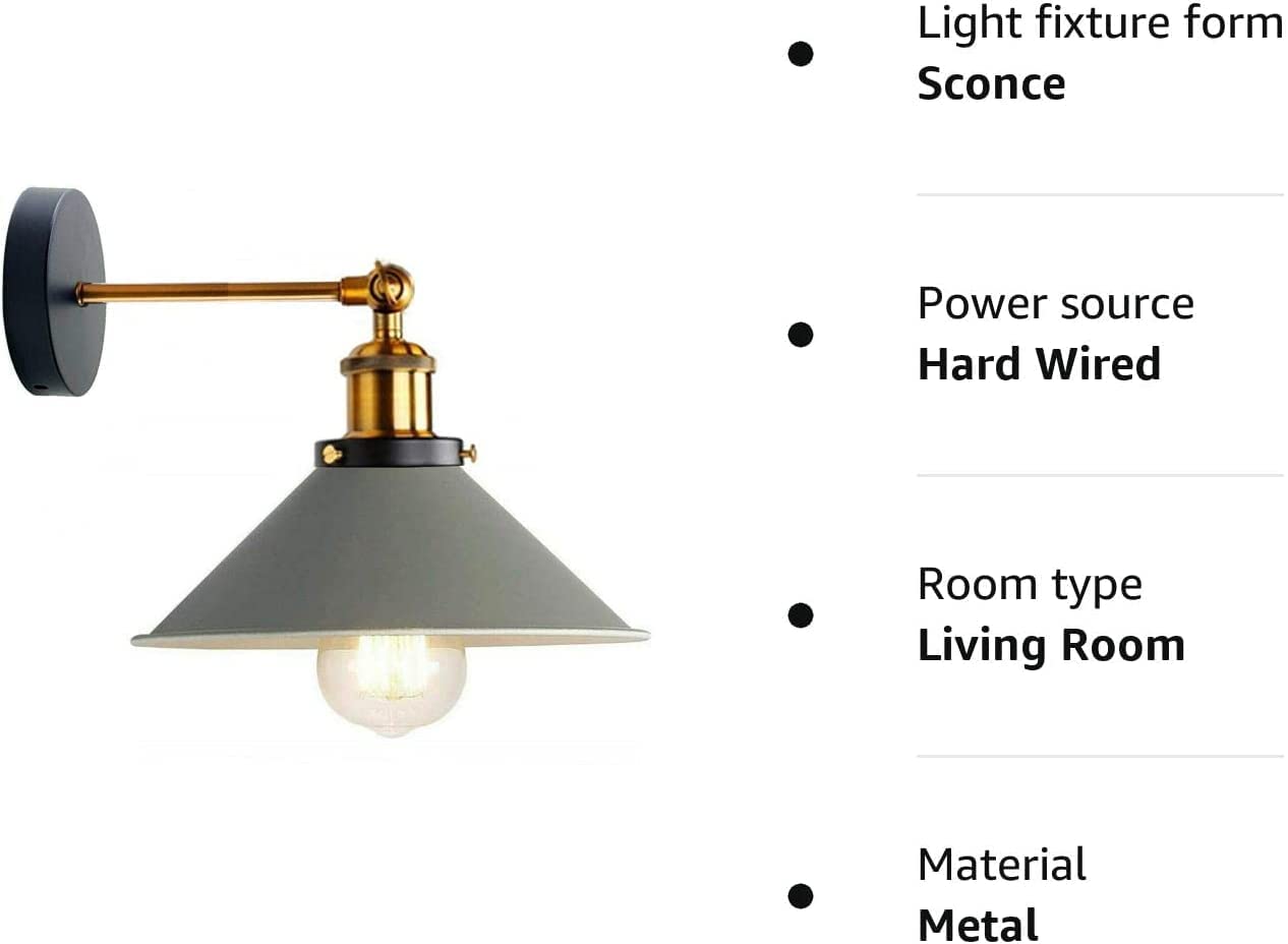 Haobosic - Vintage Wandlamp In Industriële Stijl, Zwarte Metalen Kooiplafondlamp Met E27 Design Vintage Wandlamp Voor Woonkamer Keuken En Slaapkamer