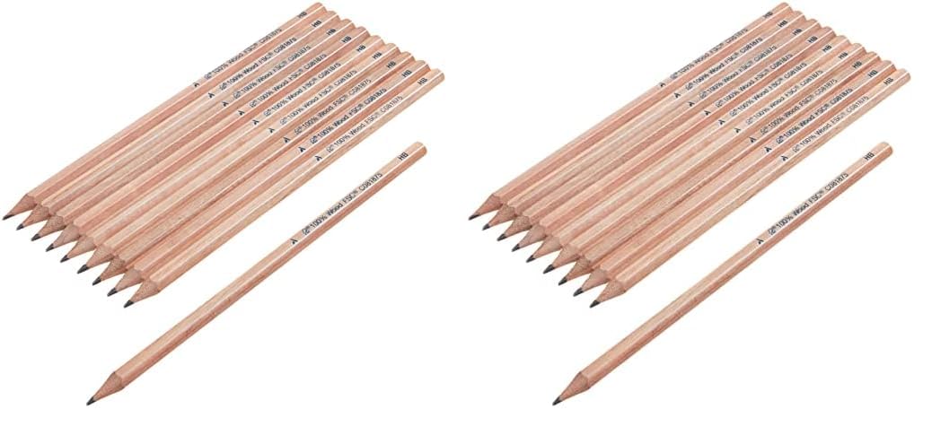 Amazon Aware FSC Certified Wood-Cased #2 Pencils, Pre-Sharpened, 20-Pack, Black