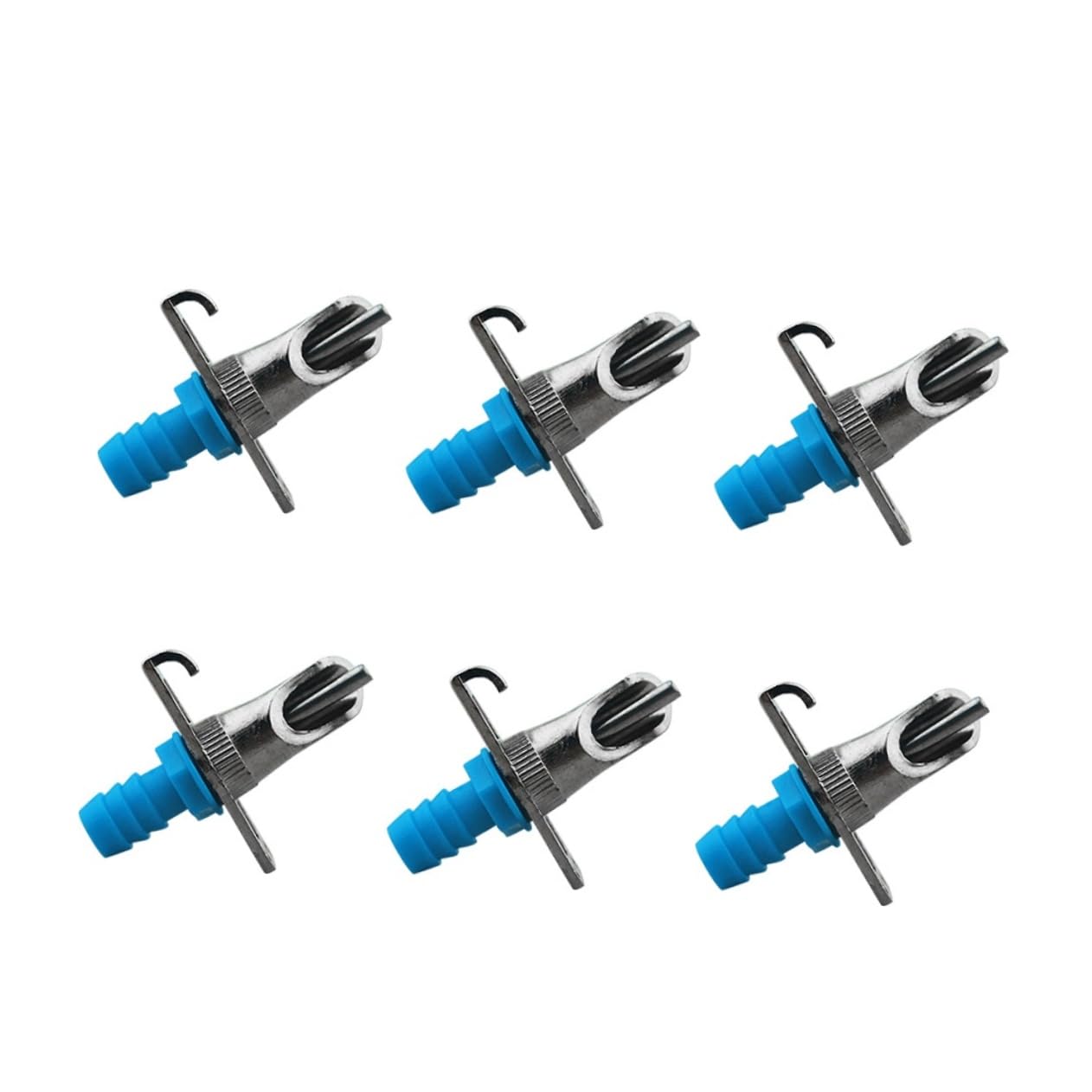 Mikikit Rabbit Feeder Water Drinker Set Automatic Double Spring Watering Nozzle for Animals Durable Easy to Assemble Suitable for Wire Cages for Rabbits and Ferrets Random Color