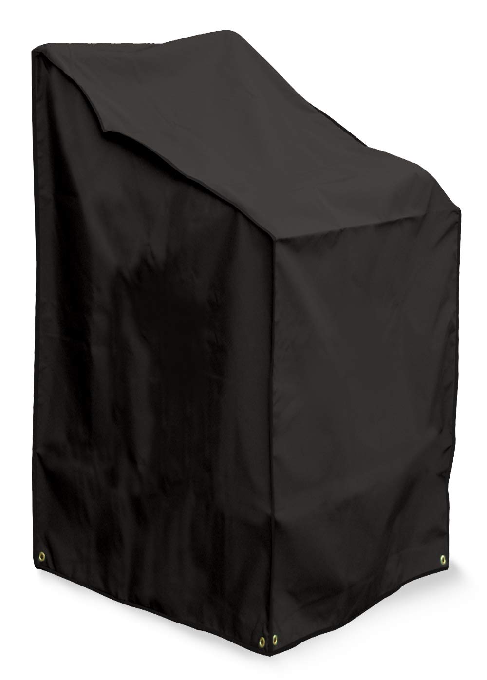 BosmereProtector 6000 | Stacking Chairs Garden Outdoor Cover | L 61cm D 68cm H 107cm | 100% Waterproof, UV Protected, Heavy Duty 600D | 6 Year Guarantee | D570,Black