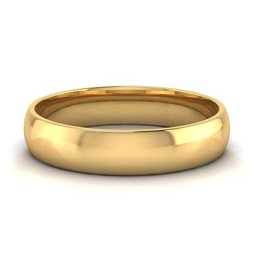 Solid 10k Gold Comfort Fit Band