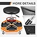 Auto Dynasty Mechanic Stool, Adjustable Rolling Pneumatic Creeper Garage Shop Seat with Tool Tray, 300 LBS Roller Seat for Workshop Auto Repair, Adjustable Height 15.7