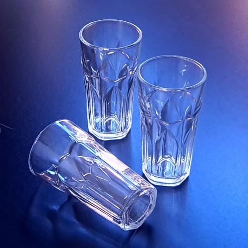 Jogo 6 Copos Água Suco Vidro Conjunto 350ml 14 X 7,5 Cor:Branco