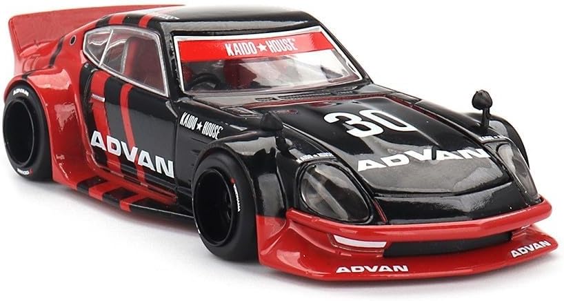 Diecast Model Car Compatible with Kaido House x Mini GT 1:64 Nissan Fairlady Z Kaido GT ADVAN Black Limited Edition KHMG172