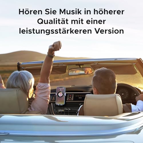 UGREEN Aux Bluetooth 6.0 Adapter LDAC Auto Bluetooth Empfänger mit Hi-Res Gold Zertifizierung für Sprachanrufe und drahtlose Musikwiedergabe, kompatibel mit 3,5mm Autolautsprechern und Verstärkern