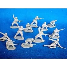 WWII - Italian Infantry Plastic Army Men 12 piece set of 54mm Figures - 132 Scale