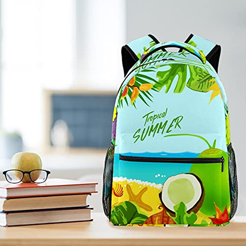 Sac à dos décontracté durable avec motif perroquet multicolore - 6