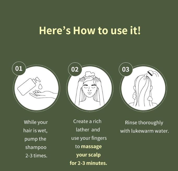 Born to Grow Scalp Shampoo for Oily Itchy Scalp Relief | Clarifying Korean Herbal Care Promotes Healthy Hair Shine Volume | SLS Free pH 5.5 K Beauty 16.9 fl oz - Image 7