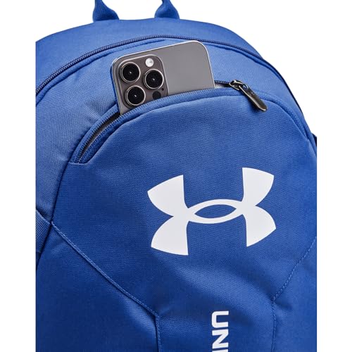 Image of Under Armour Hustle Lite Unisex Backpack Unisex Adult Luggage Tech Blue / / White One Size, Tech Blue / / White, One Size, Luggage