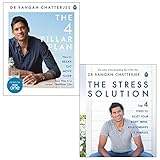 Rangan chatterjee 4 pillar plan, the stress solution 2 books collection set