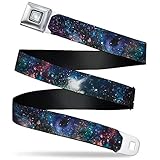 Buckle-Down Unisex Adult Classic Belt, Galaxy Space Collage, 1.5 Wide - Fits Pant Size 24-38 US