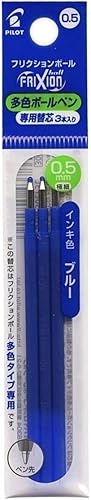 Pilot Frixion3dedicada Refill 0,5mm 3pcs lfbtrf30ef3l Azul (Caja de 10)