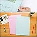 YOTINO 24 Pack Clear File Folder Project Pockets, Colored Plastic File Project Cover-A4 Size（6 Different Colors）
