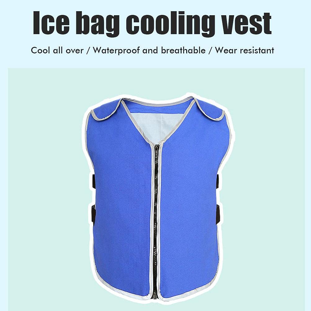 ARTOCT Gilet estivo per il raffreddamento del ghiaccio, Gilet regolabile per il ghiaccio Gilet per il raffreddamento personale adatto per sport all'aria aperta, pesca, ciclismo