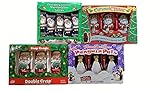 Christmas Stocking Stuffer Candy - Assortment of Chocolate Santas and Penguins Filled With Marshmallow, Peanut Butter, Caramel and Crisp N Cruchy