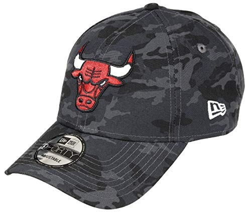 New Era Chicago Bulls Dark Camo Cap NBA verstellbar 9Forty für Herren Damen - One-Size