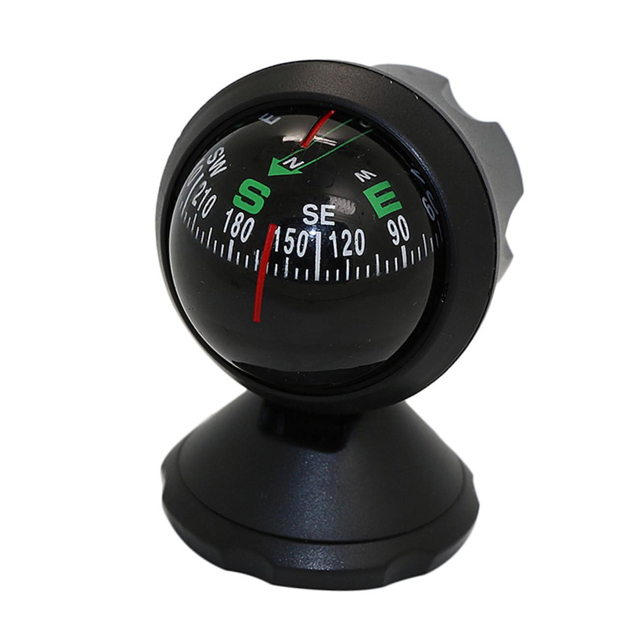 Beatifufu Auto Compass Ball Mini Compass with Adhesive Perfect for Car Navigation and Decor