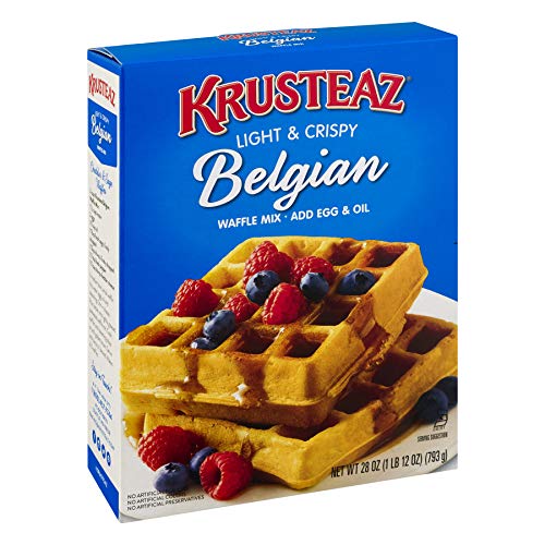 Krusteaz Light & Crispy Belgian Waffle Mix - No Artificial Flavors, Colors, or