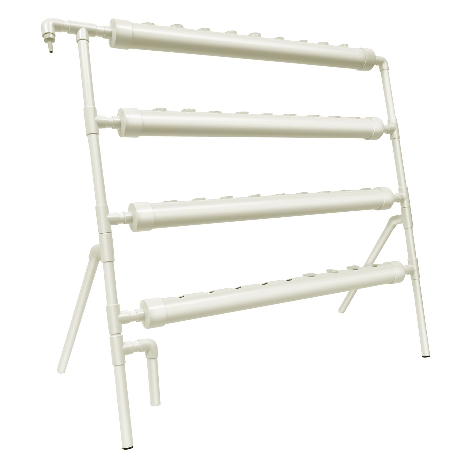 Sistema hidropónico hidropónico para cultivo de plantas sin tierra, 36 plazas, 4 capas, plantas, verduras, hidroponía para casa, balcón, jardín, balcón (capa individual 36 agujeros)