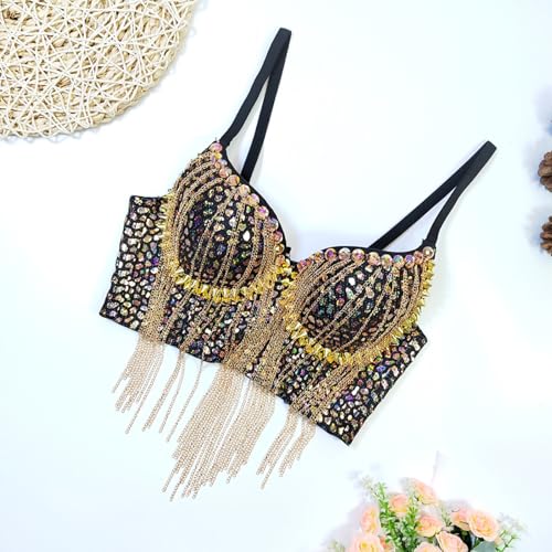 Soutien-gorge à franges à paillettes exprimez votre audace en soirée - 7