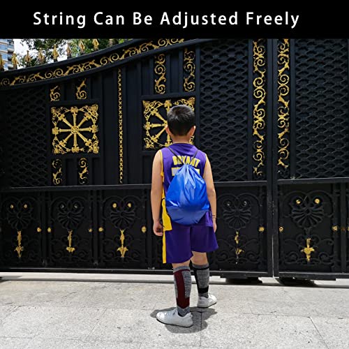 CAIHONG 100-Pack Royal Blue Drawstring Bags