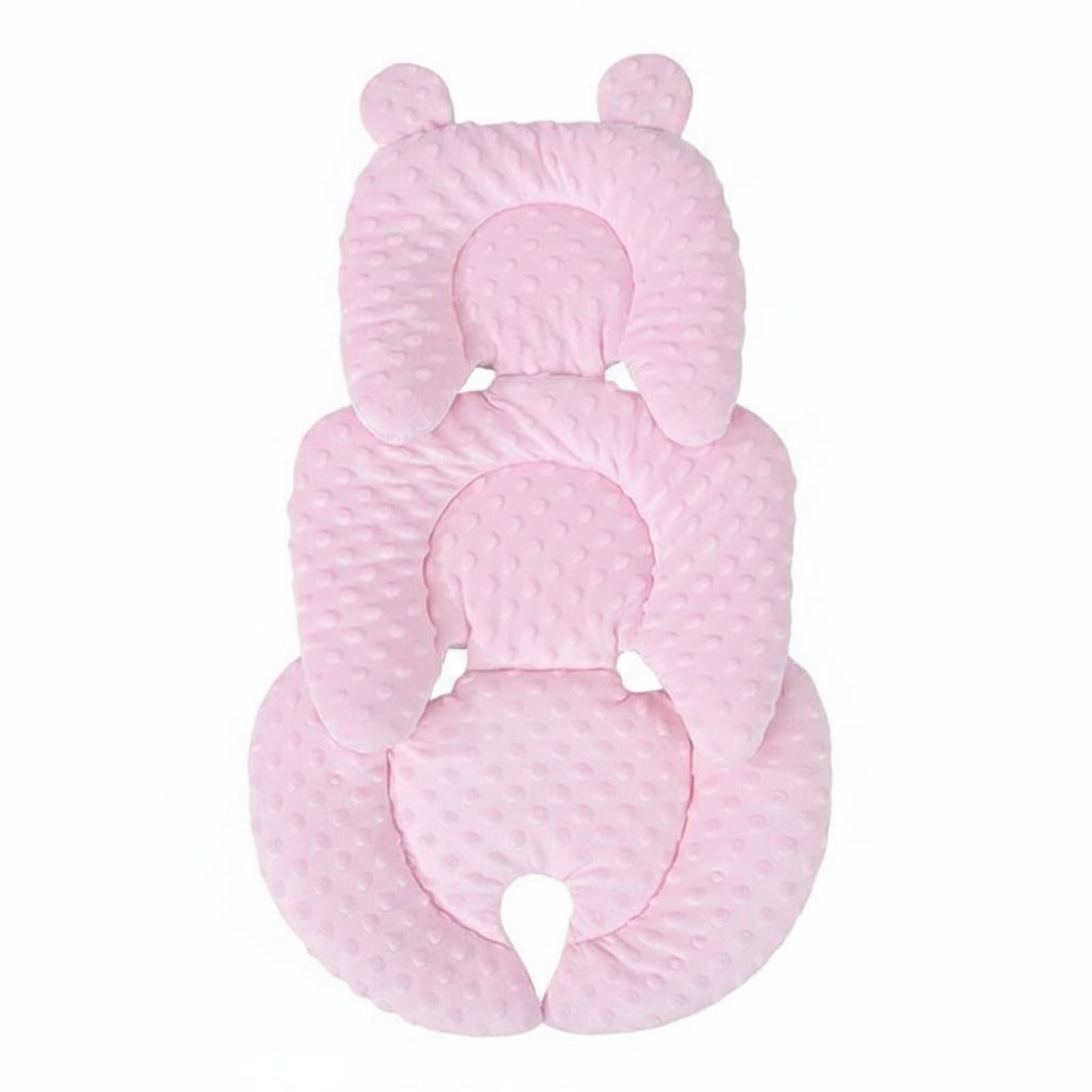 Stroller Seat Cushion Cotton Baby Stroller Cushion Four-Season for Babies, Newborns, Outdoor Walks, Travel, Pink|Seat Liners-image-48