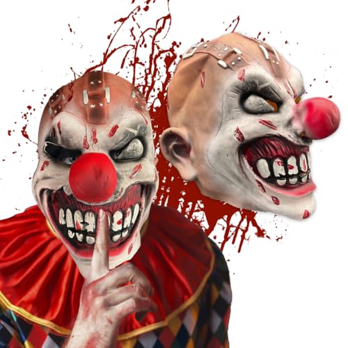 Payasos, Toy Máscara Payaso Asesino Diabólico Malvado Disfraz Halloween Grupo Carnavallia